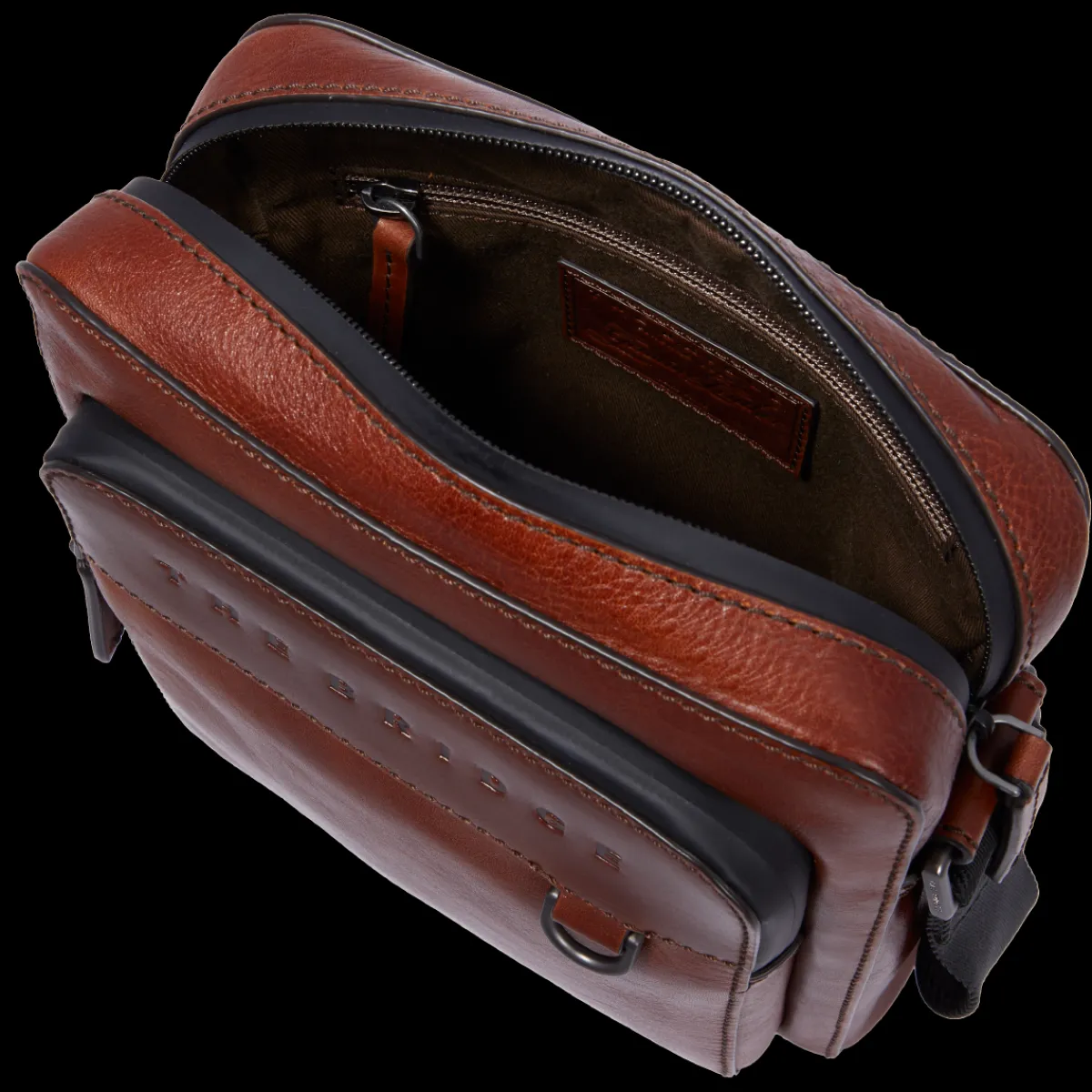 Tracolla in pelle uomo-The Bridge New