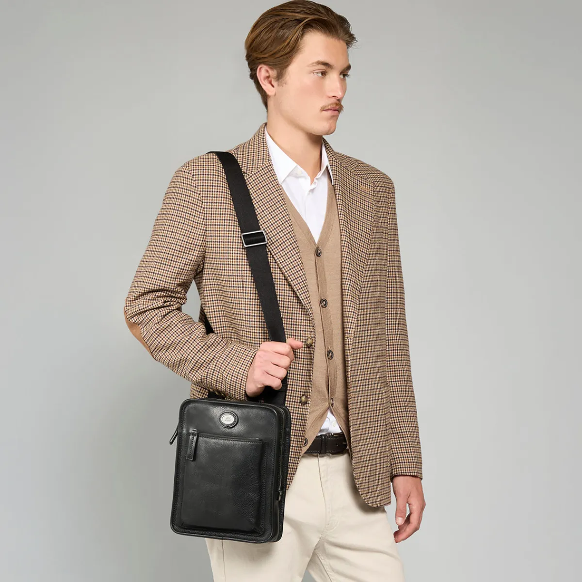 Tracolla in pelle uomo-The Bridge Best