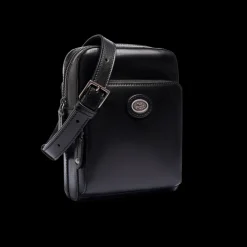 Tracolla in pelle uomo con zip frontale-The Bridge New