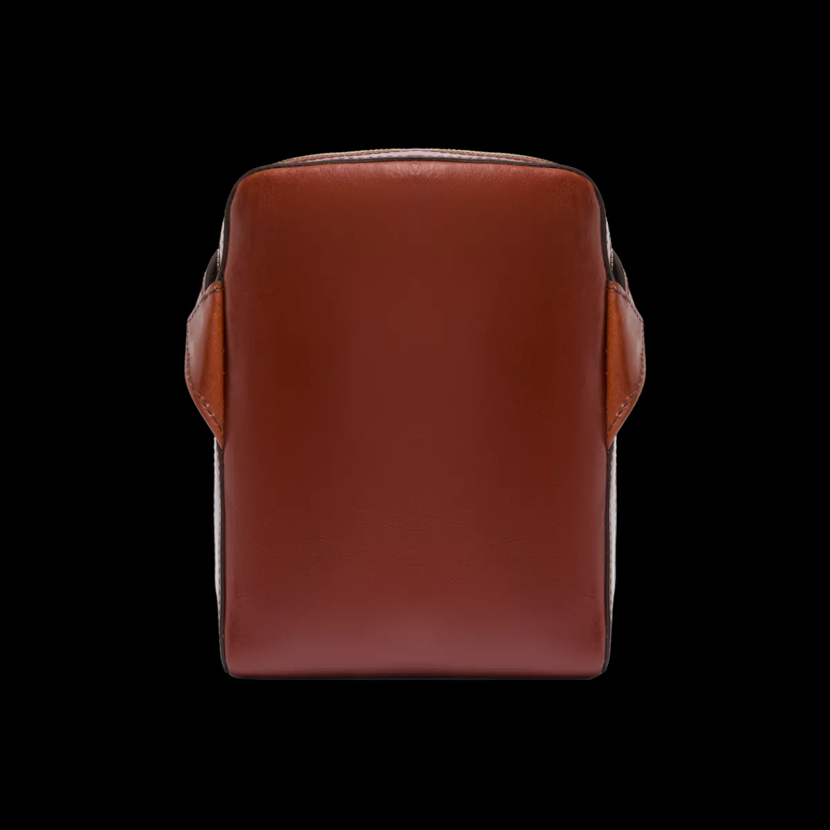 Tracolla in pelle uomo con zip frontale-The Bridge Clearance
