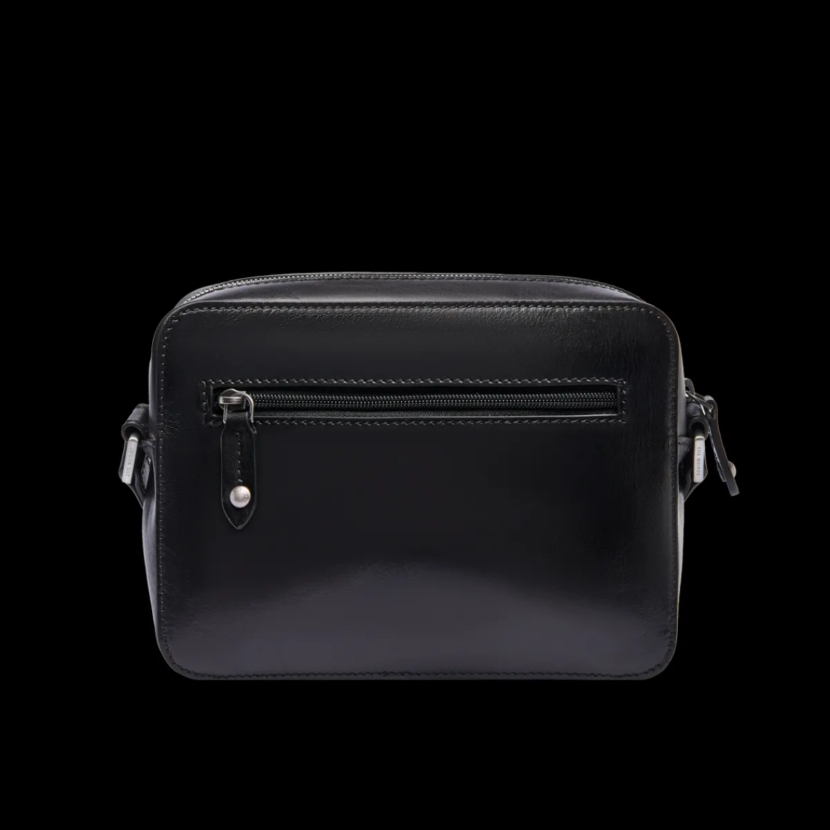 Tracolla in pelle uomo con zip frontale-The Bridge New