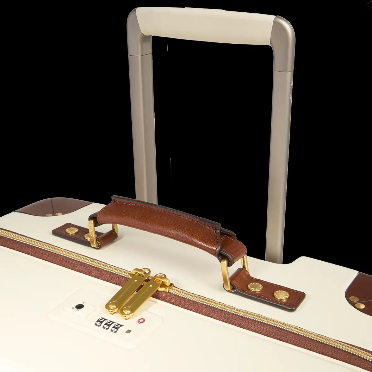 Trolley in pelle e policarbonato medium-The Bridge Hot