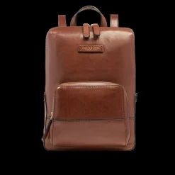 Zaino donna in pelle piccolo con tasca frontale-The Bridge Clearance