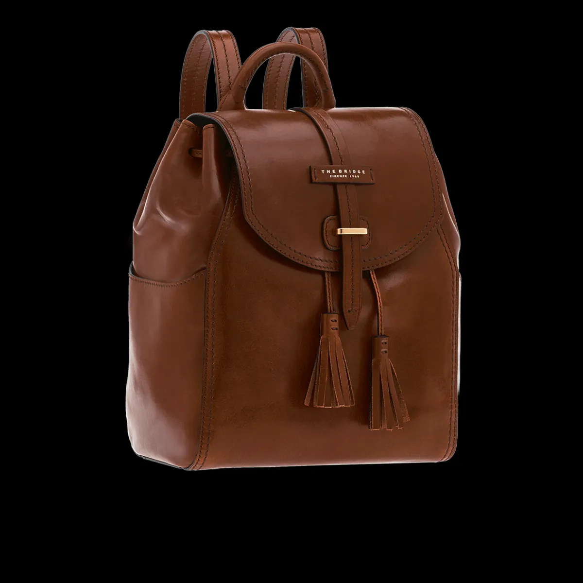 Zaino donna pelle con nappine-The Bridge Discount