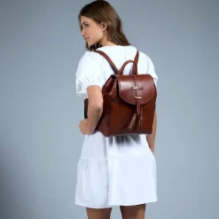Zaino donna pelle con nappine-The Bridge Discount