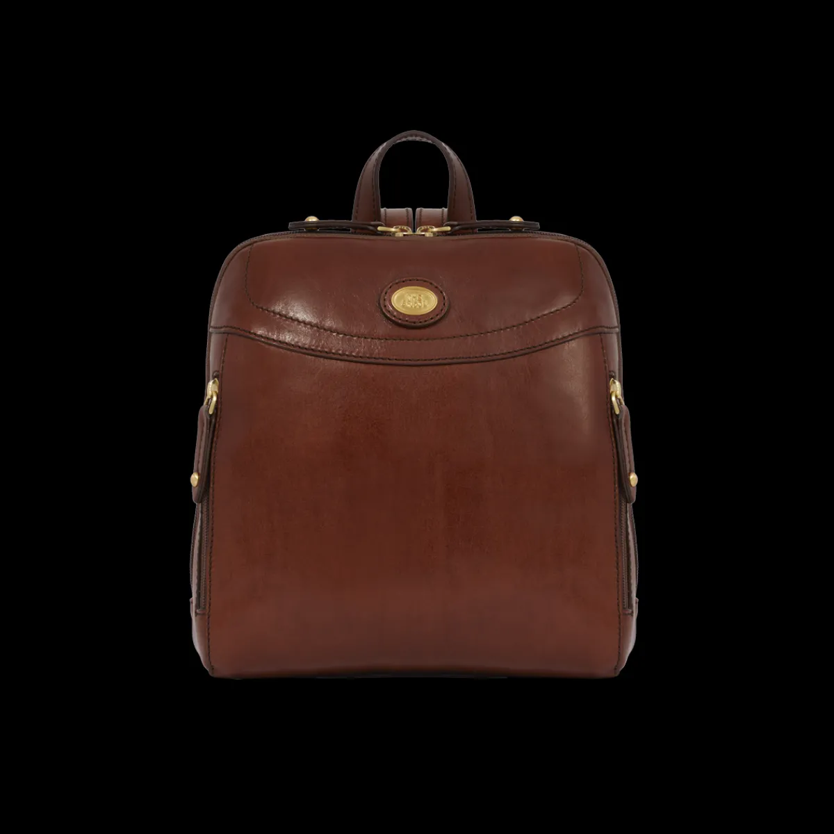 Zaino donna pelle piccolo con tasca frontale-The Bridge New