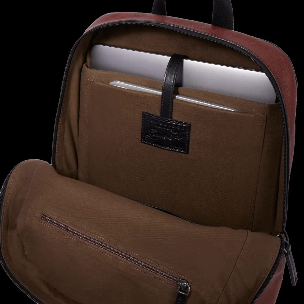 Zaino in pelle porta pc uomo-The Bridge Discount