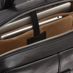 Zaino in pelle porta pc uomo due zip-The Bridge Best