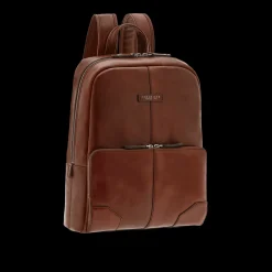 Zaino in pelle porta pc uomo una zip-The Bridge