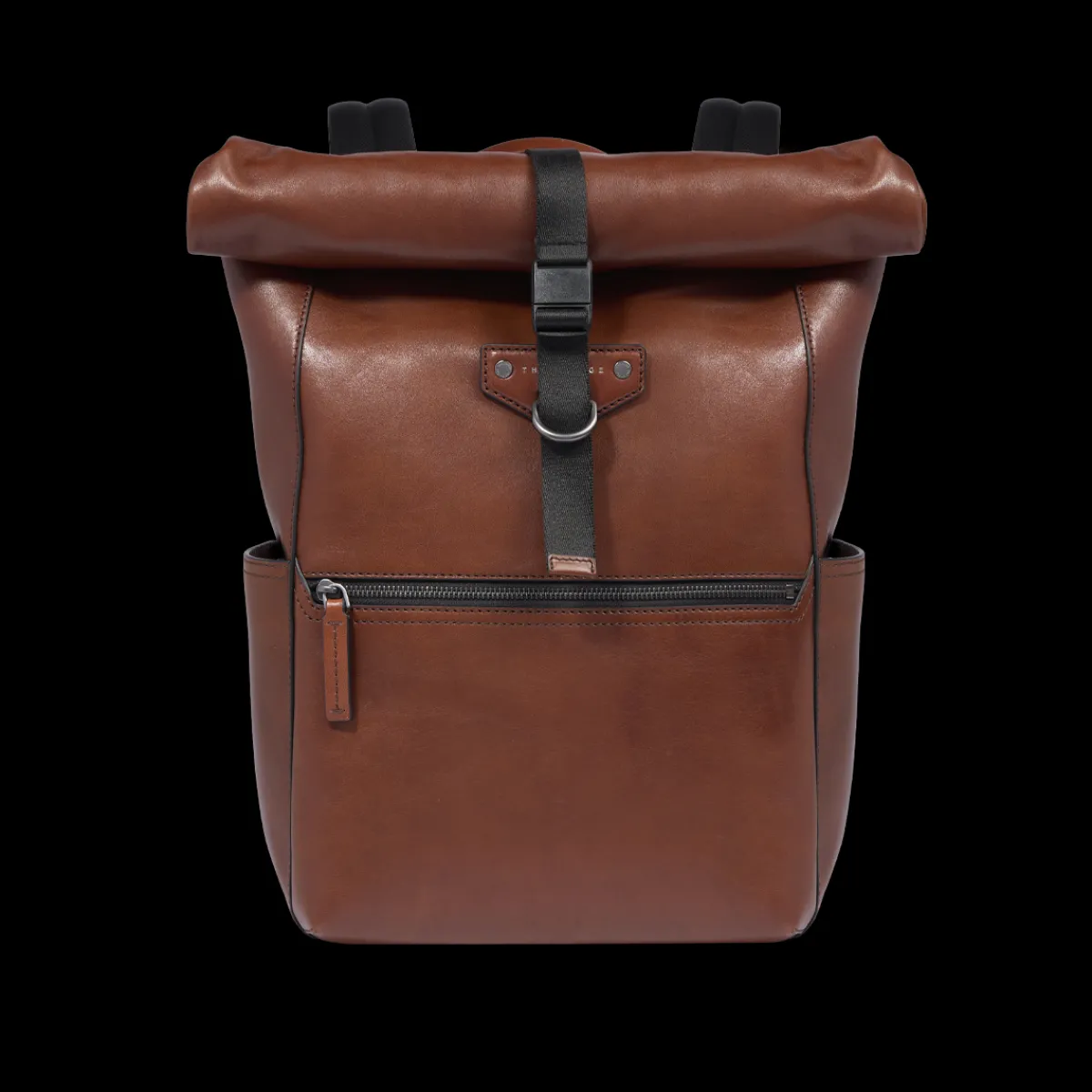 Zaino in pelle uomo con apertura roll-top-The Bridge New
