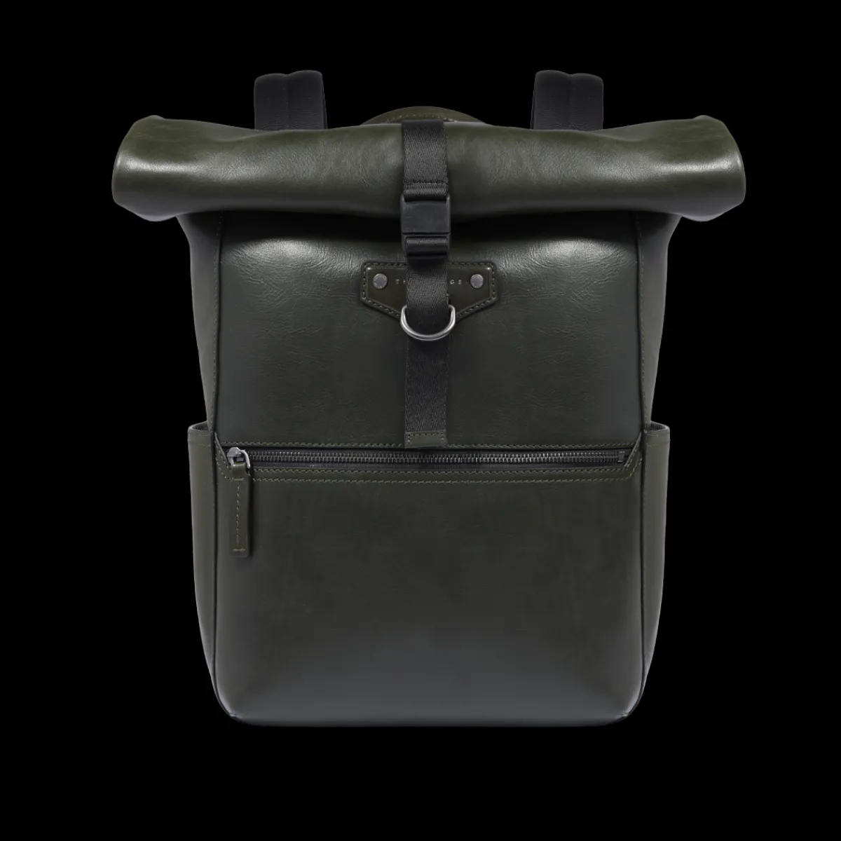 Zaino in pelle uomo con apertura roll-top-The Bridge Discount
