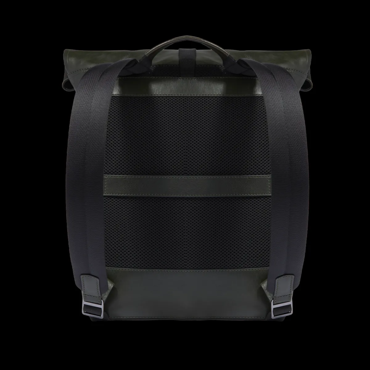 Zaino in pelle uomo con apertura roll-top-The Bridge Discount