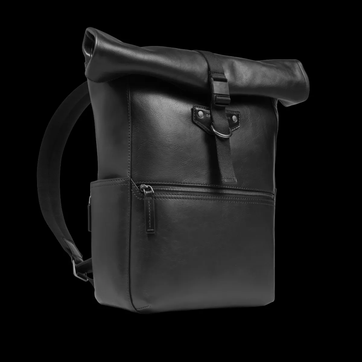 Zaino in pelle uomo con apertura roll-top-The Bridge Clearance