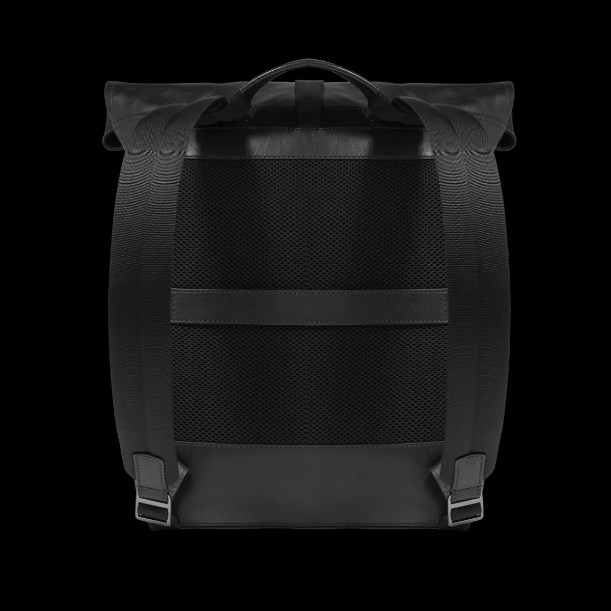 Zaino in pelle uomo con apertura roll-top-The Bridge Clearance