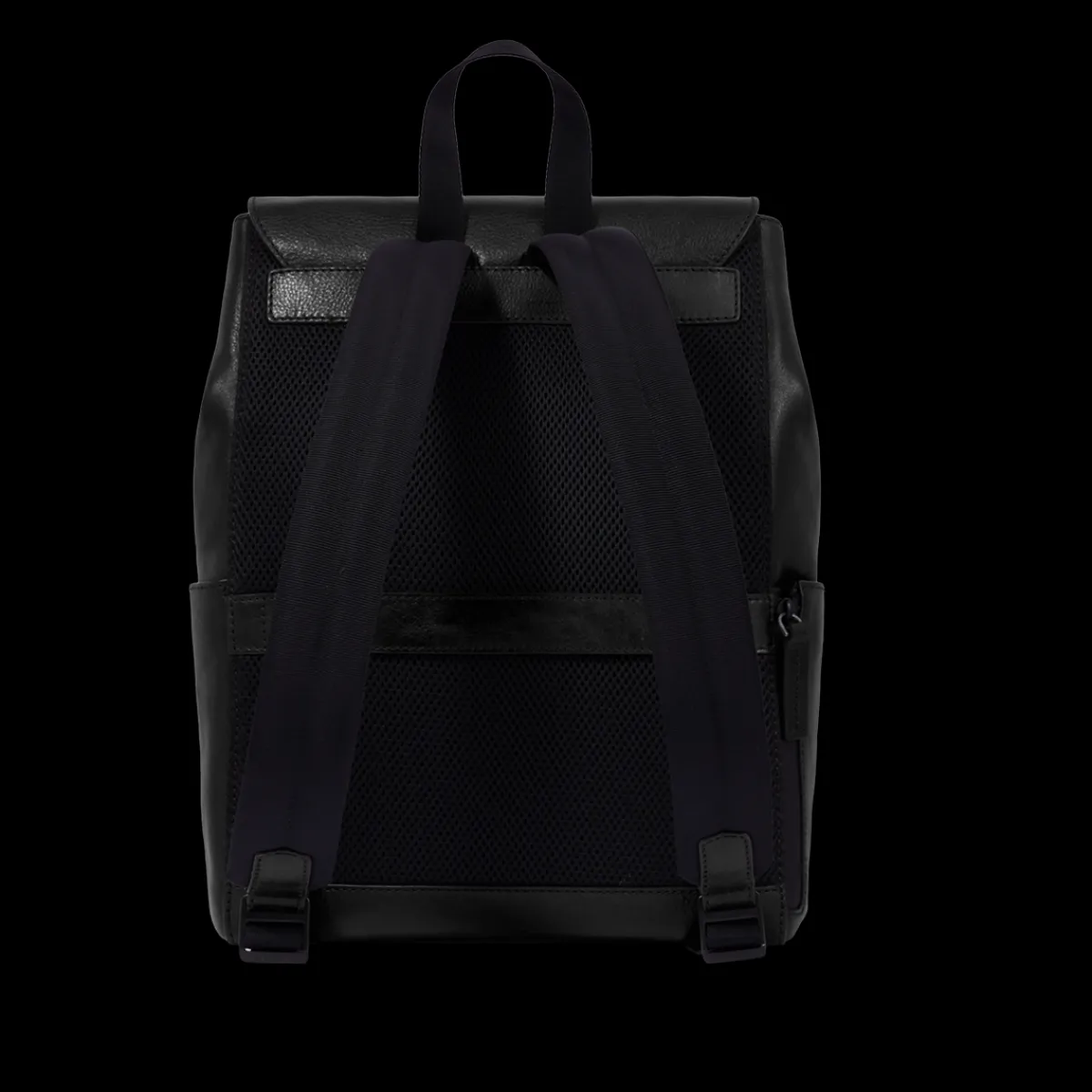 Zaino in pelle uomo con patta frontale-The Bridge Discount