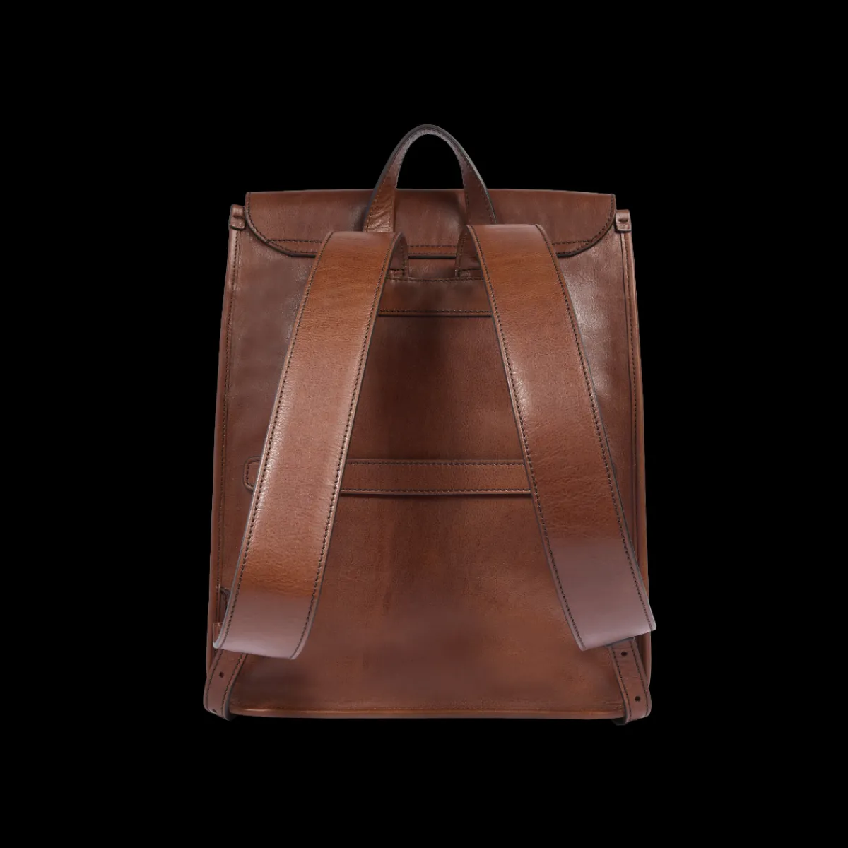 Zaino in pelle uomo con tasche frontali-The Bridge Best